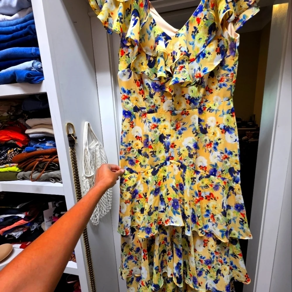 Floral Ruffle Dress - Picture 3 of 5